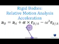 Rigid Bodies Relative Motion Analysis Acceleration Dynamics step by step