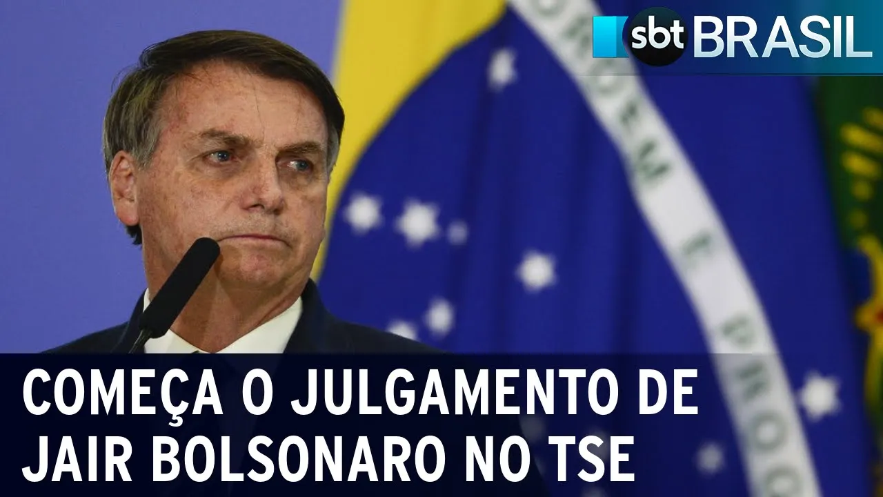 Começa o julgamento de Jair Bolsonaro no TSE | SBT Brasil (22/06/23)