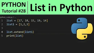 Python Tutorial - List in Python Programming