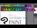 Clip Studio How to Use Transform Tool