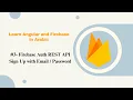 Learn Angular Firebase in Arabic - Firebase Auth REST API