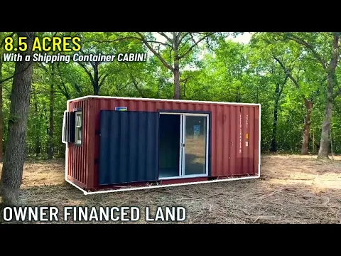 Owner Financed 8 Acres in Ozarks with huge pond & shipping container cabin! InstantAcres.Com ID#WR37
