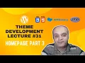 WordPress Theme Development using WPBakery Page Builder Homepage Part 3