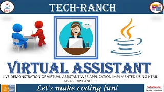 Live Demonstration of Online Virtual Assistant in Web Speech API Practice Project TechRanch