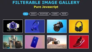 Responsive Filterable Image Gallery using HTML CSS Javascript Filterable Image Gallery