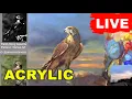 How to paint a Falcon in Acrylics - Live session