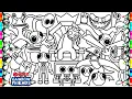 RAINBOW FRIENDS Chapter 3 Coloring Pages How to Color All SEVEN Fan-Made Characters Roblox