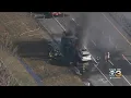 Portion Of New Jersey Turnpike Closed In Robbinsville Due To Tractor-Trailer Fire