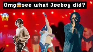 joeboy surprised his fans on stage with other guest buju mayor zlatan cross joeboy joeboyalcohol