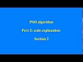 PSO algorithm in matlab code explanation - section 2