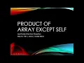 Product of Array Except Self LeetCode Interview Question Prefix Suffix Explained in Java