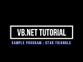 Visual Studio VB Net Tutorial - Simple Triangle