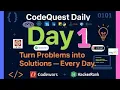 CodeQuest Daily Day 1 Setting Up Codewars HackerRank Profile Setup Problem Solving