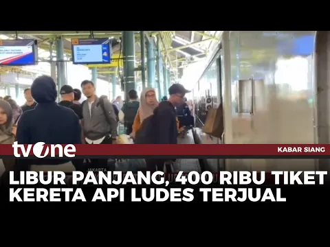 Hampir 400 Ribu Tiket Kereta Jarak Jauh di St Senen dan Gambir Ludes Terjual