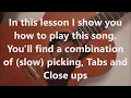 TUMBLE IN THE WIND   JACKSON C  FRANK fingerstyle GUITAR LESSON
