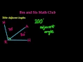 Adjacent Angles - 7th Grade Math