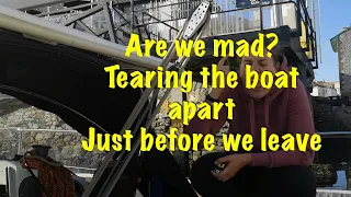 Building a new handrail on a sailing boat