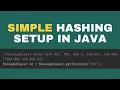 Java - Simple setup for hashing algorithms MD5 SHA-1 and SHA-265