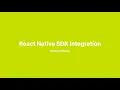 React Native SDK - Behavioural Module Integration Tutorial