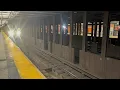 W Local and Q Express train action at 49th Street BMT Broadway Line