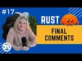 Rust Crash Course Final Comments