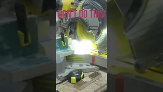 How NOT To Use A Mitre Saw SHORTS 