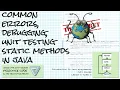 Unit testing and debugging static methods in Java Intro Java course Lesson 5 6