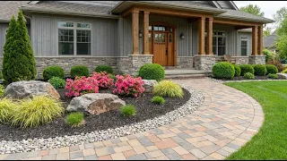 Front Yard Makeover: Landscaping with Large Boulders & Rocks