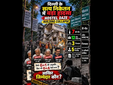 सत्य निकेतन हादसे में बड़ा एक्शन! 7 मौतें, 12 रेस्क्यू, 3 गिरफ्तार… अब किसकी होगी जवाबदेही?