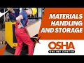Materials Handling and Storage Training Prevent Injuries Online Training Certificate