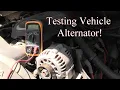 How to Test Vehicle Alternator with Multimeter
