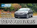 Top 5 Problems Ford Taurus Sedan 2010-2019 6th Generation