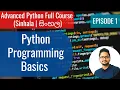 Advanced Python Ep1 - Python Programming Basics Sinhala