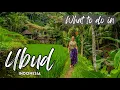 WHAT TO DO in 3 DAYS Ubud Bali, Indonesia. 4K Bali travel guide!