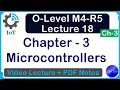 O-Level M4 R5 Chapter 3 Microcontrollers Types of Microcontrollers Lecture 18 UPCISS