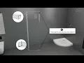 OVE Breeze Paris - Corner Shower Base Door No Acrylic Wall