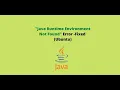 Java runtime environment not found error Fixed - Ubuntu