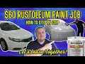 60 RUSTOLEUM PAINT JOB STEP BY STEP HOW TO LET S LEARN TOGETHER