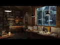 Lagu Musik Jazz suasana cafe hujan-hujan di luar nyaman dan santai. Cocok putar buat belajar/kerja/tidur