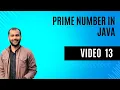 How to find prime number in java Java tutorial in bangla basic to advance
