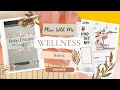 PLAN WITH ME WELLNESS SPREAD FLIP THRU OF BOHO DREAMS BY casstheticplans