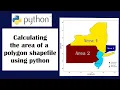 Calculating the area of a polygon shapefile using python