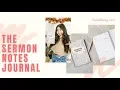 THE SERMON NOTES JOURNAL