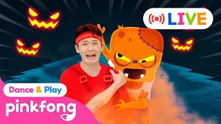 🔴 LIVE 24H|Are You Afraid of Monsters?🎃 Hoi Halloween Song|Kids Time|Pinkfong Dance & Play Official