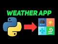 Python Weather App using OpenWeatherMap API and Geocoder