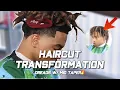 HAIRCUT TRANSFORMATION TUTORIAL IN MID TAPER SIDES BACK HOW TO A TAPER w DREADS