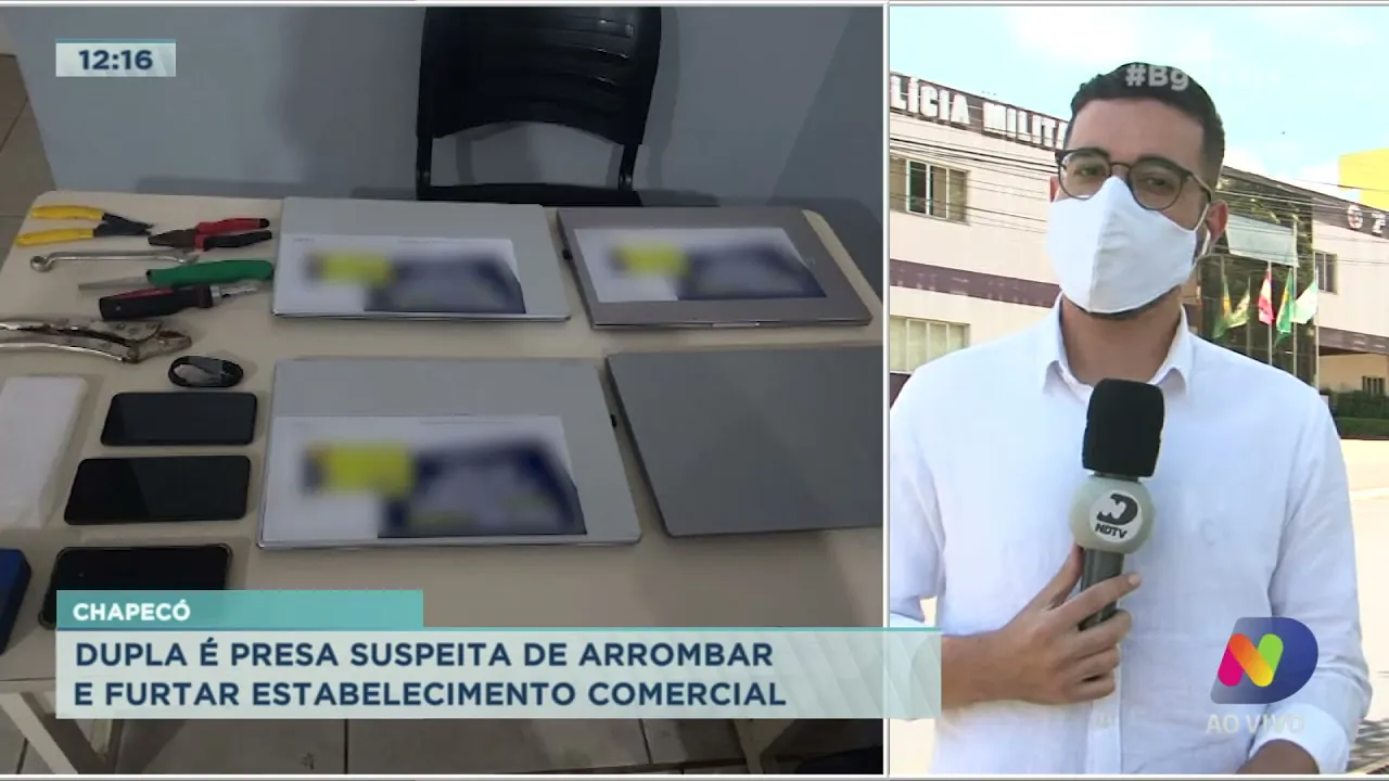 Violência em Chapecó: briga de trabalho acaba com homem esfaqueado e dupla suspeita de furto é presa