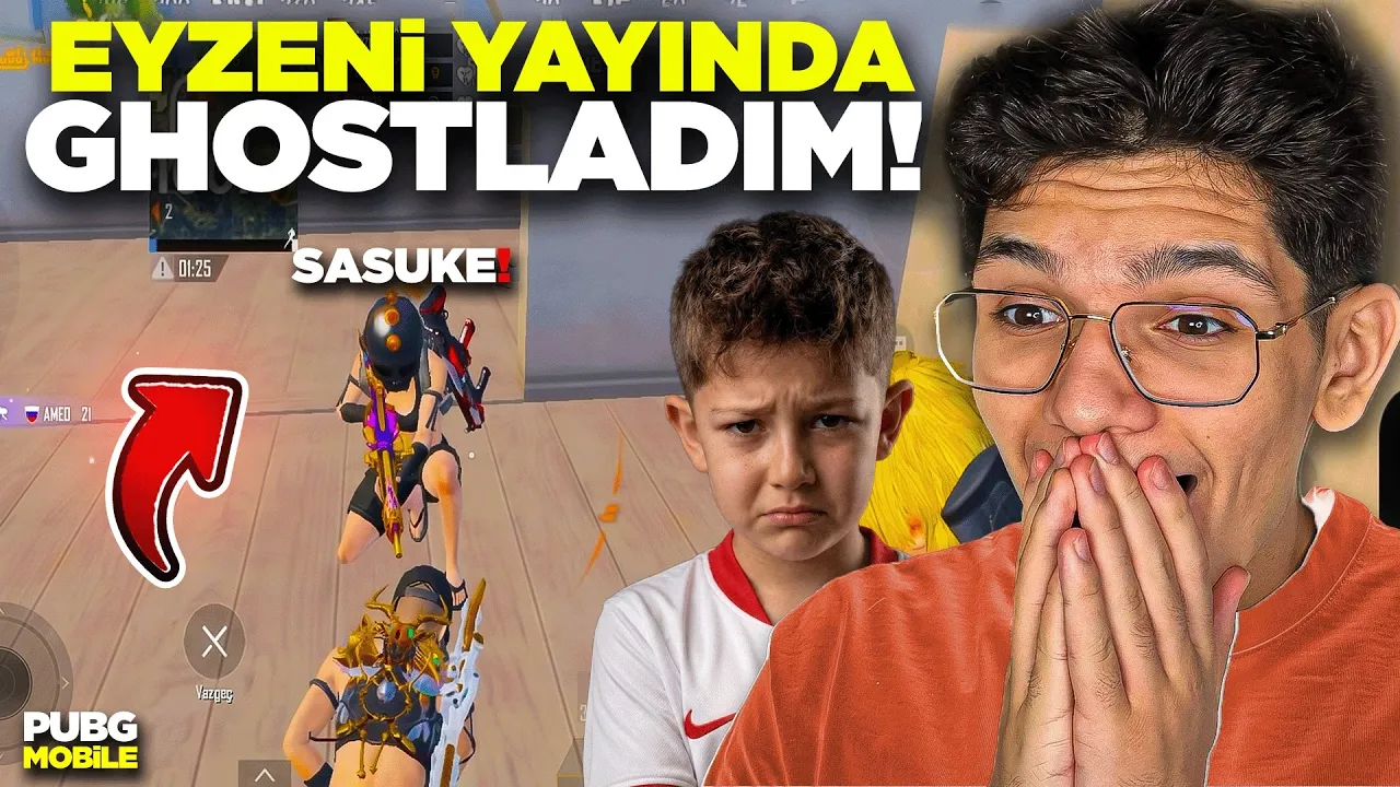 EYZENİ YAYINDA GHOSTLADIM! ÇILDIRTTIM - PUBG MOBİLE