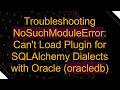 Troubleshooting NoSuchModuleError Can t Load Plugin for SQLAlchemy Dialects with Oracle oracledb