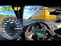 520HP SEAT LEON CUPRA *300km/h* on AUTOBAHN [NO SPEED LIMIT]